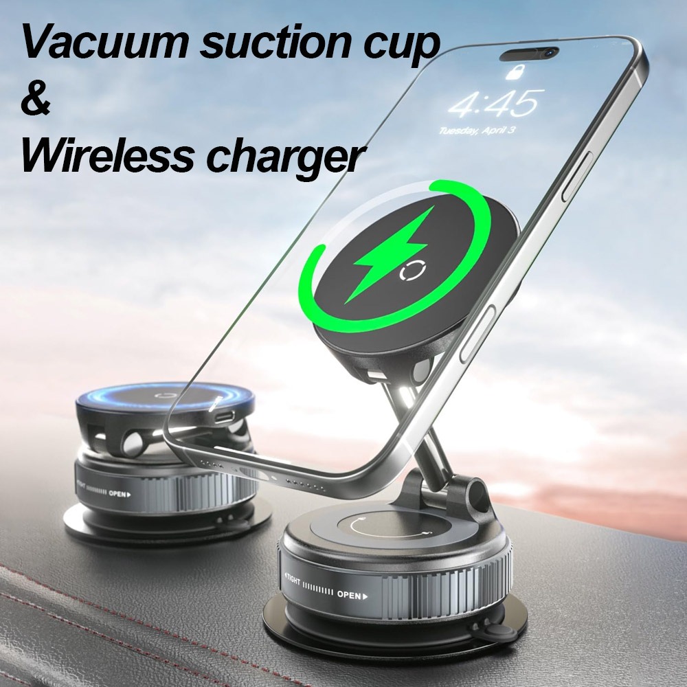 Wireless Car Charger Mount Fast Charging - Car Magnetic Wireless Charger Phone Holder