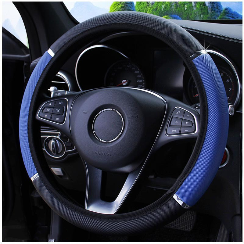 Car Steering Wheel Cover Anti Slip Breathable - New Anti Slip Auto Decoration PU