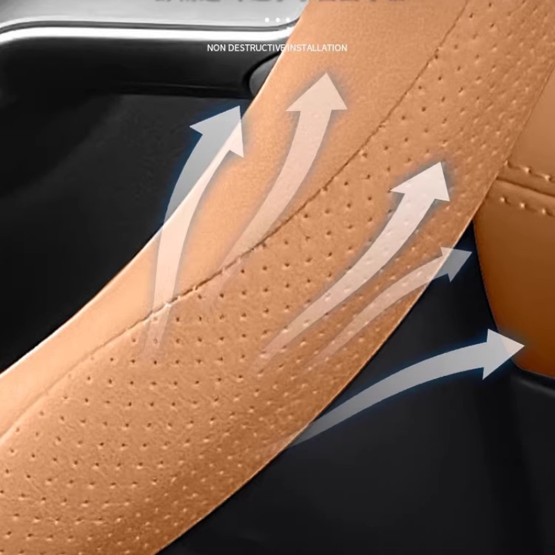 For BYD Song L DM-i Steering W - Car Steering Wheel Cover Anti Slip Breathable 评论和价格