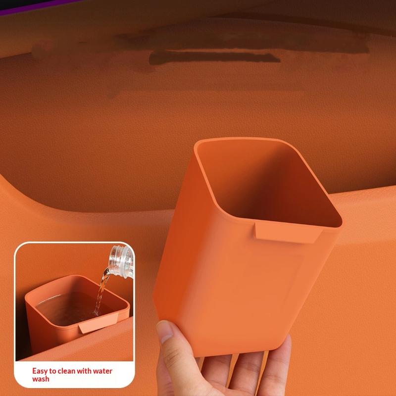 New Silicone Car Door Cup Hold - Waterproof Car Trash Can With Lid 评论和价格