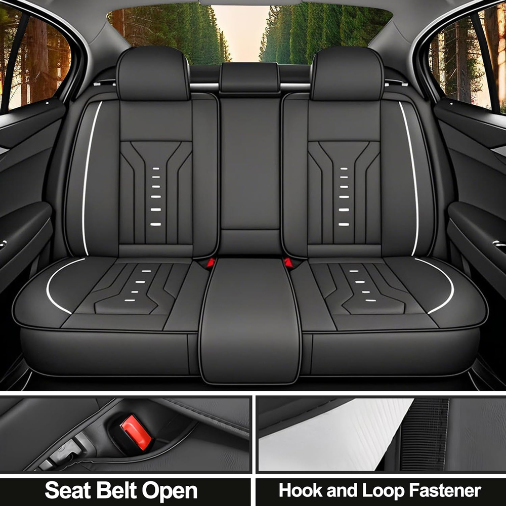 Luxury Universal Leather Car S - Leather Car Seat Covers Full Set Universal 评论和价格