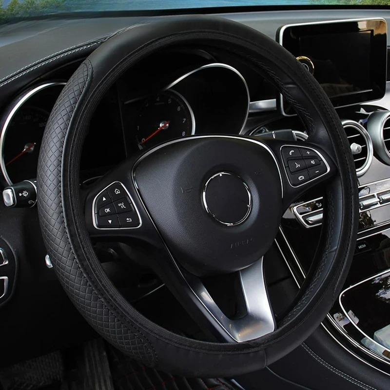 Car Steering Wheel Cover Anti  - Car Steering Wheel Cover Anti Slip Breathable 评论和价格