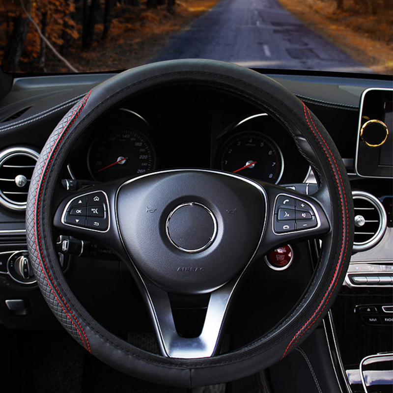 Car Steering Wheel Cover Anti  - Car Steering Wheel Cover Anti Slip Breathable 评论和价格