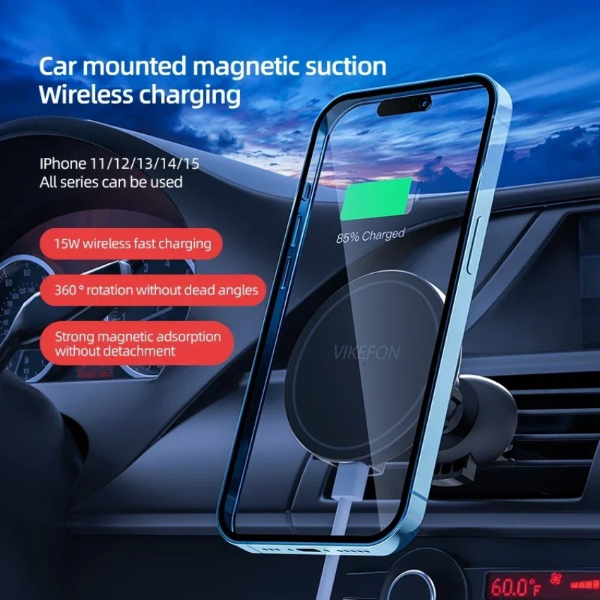 Car Wireless Charger Magnetic  - Magnetic Phone Holder For Car Vent 评论和价格