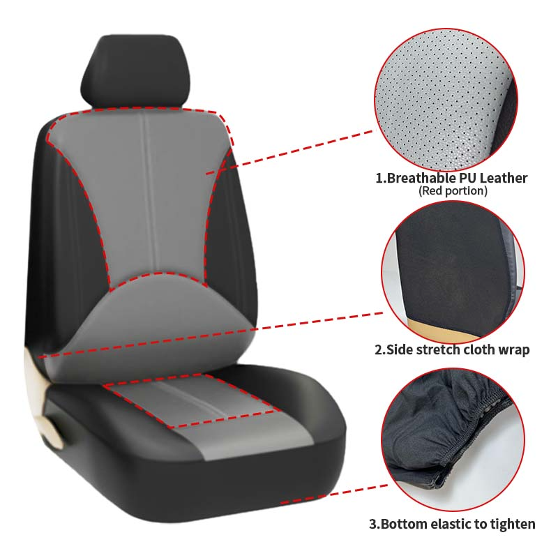 5 Seats Car Seat Covers Full S - Leather Car Seat Covers Full Set Universal 评论和价格