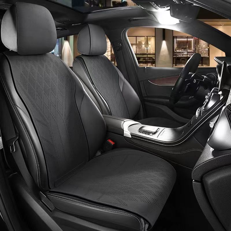Suede Leather Car Seat Cover 5 - Leather Car Seat Covers Full Set Universal 评论和价格