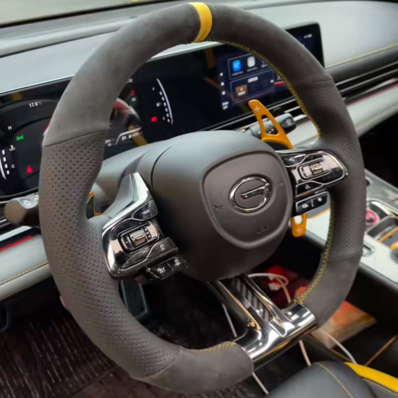 For GAC Trumpchi Empow 2021-20 - Car Steering Wheel Cover Anti Slip Breathable 评论和价格
