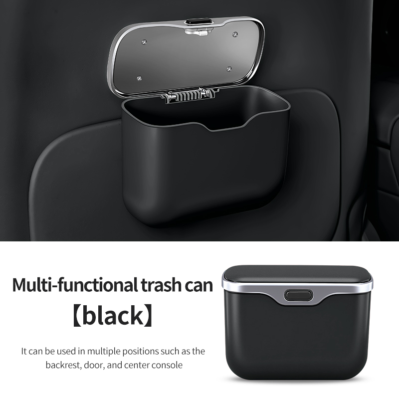Car trash can with creative li - Waterproof Car Trash Can With Lid 评论和价格