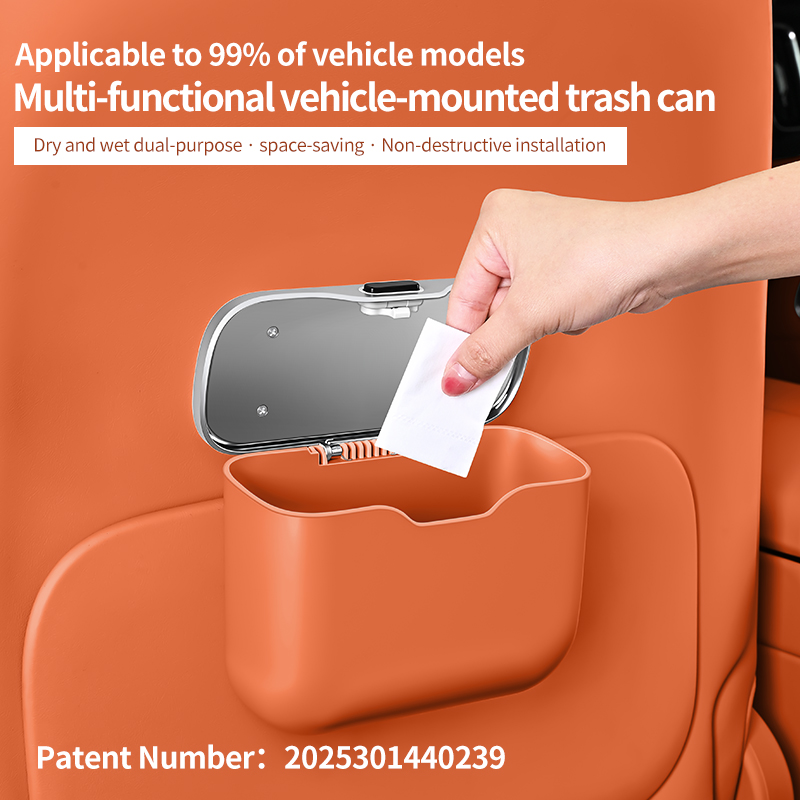 Car trash can with creative li - Waterproof Car Trash Can With Lid 评论和价格