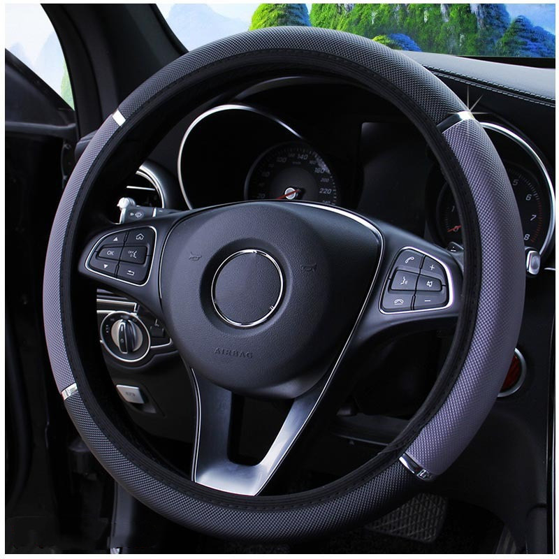 New Anti Slip Auto Decoration  - Car Steering Wheel Cover Anti Slip Breathable 评论和价格