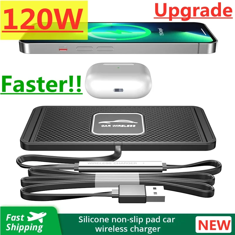 Silicone Pad Stand Wireless Ch - Wireless Car Charger Mount Fast Charging 评论和价格