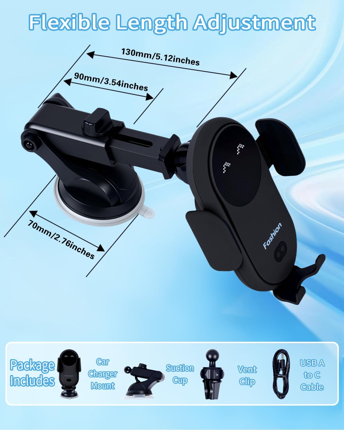 Wireless Car Charger Stand Fas - Wireless Car Charger Mount Fast Charging 评论和价格