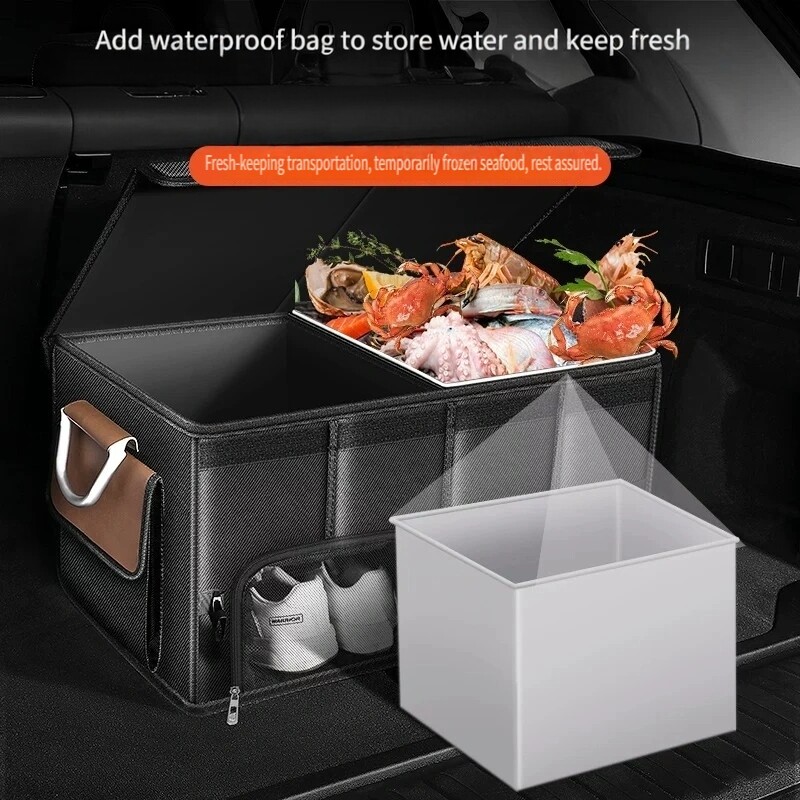 Waterproof Foldable 95L Oxford - Car Trunk Organizer Foldable Storage Box 评论和价格