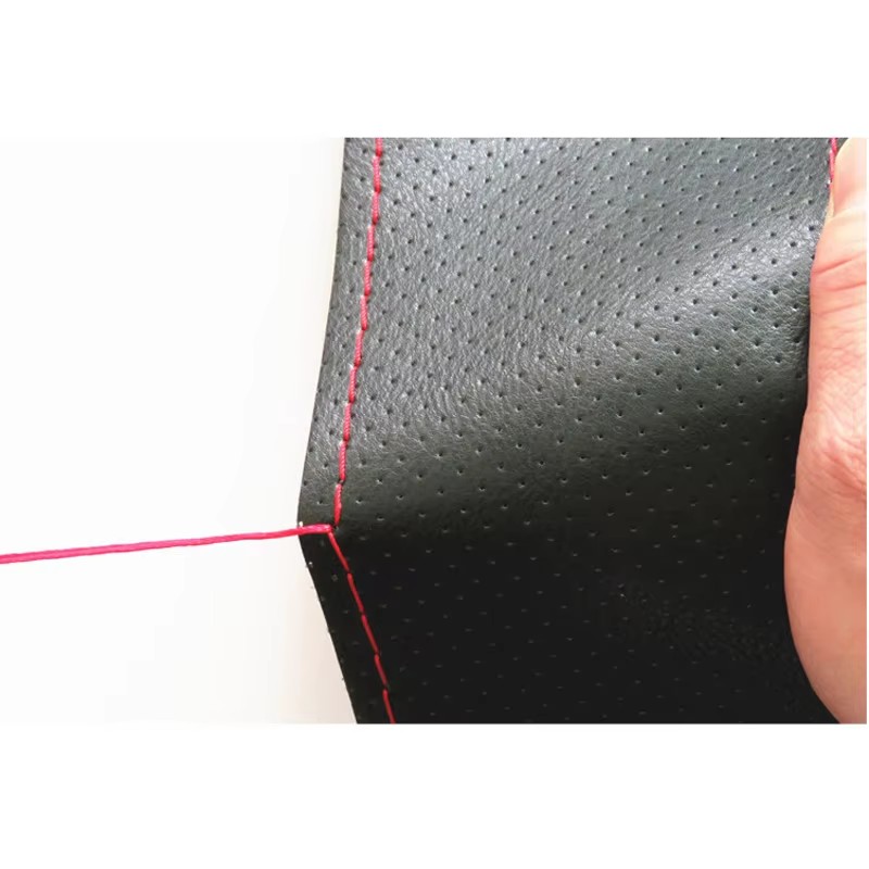 New 36 38 40cm Genuine Leather - Car Steering Wheel Cover Anti Slip Breathable 评论和价格